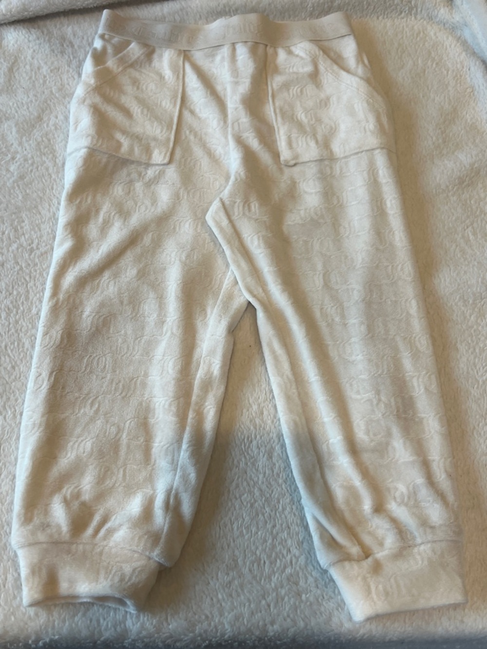 Juicy Couture Cream Kids Jogger Pants